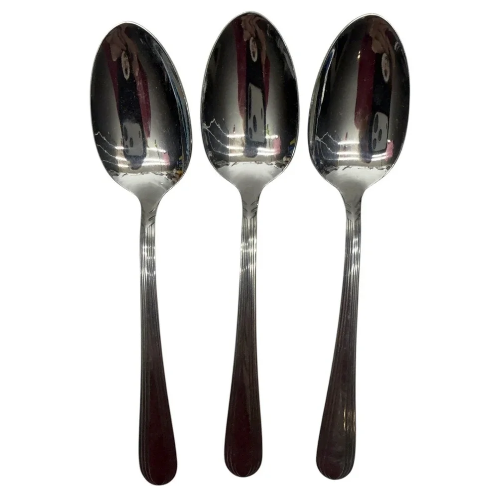 SILCO Stainless Steel Flatware‎ Set 21 Pc Forks Knives Spoons Commercial Grade